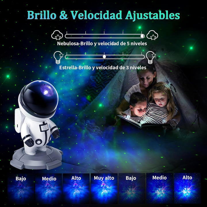 Astronauta Proyector Rgb Led Luces Galax