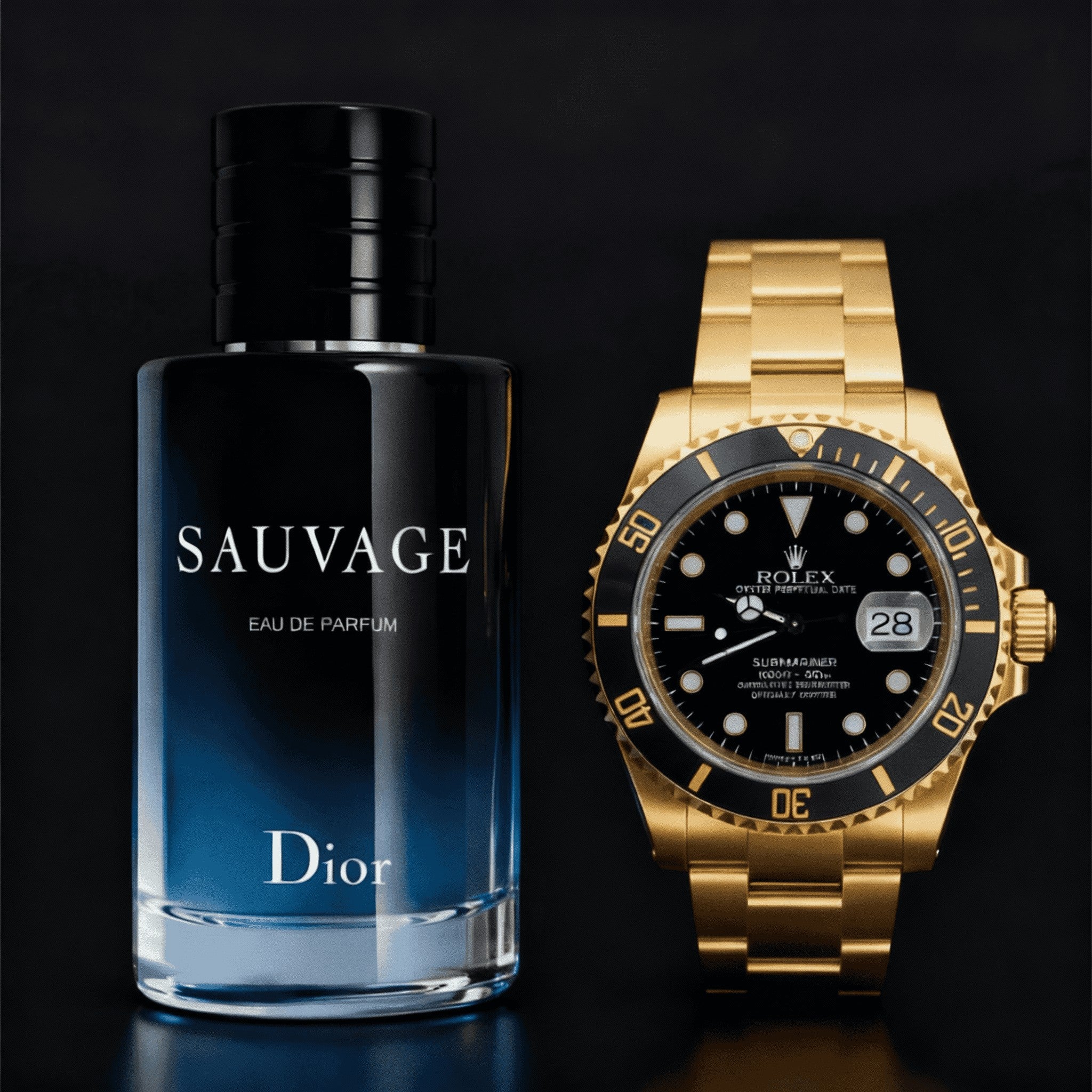 COMBO SAUVAGE DIOR + RELOJ ROLEX SUBMARINER